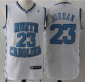 North carolina 23 Michael Jordan white nba jersey