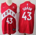 Nike North Toronto Raptors #43 Pascal Siakam red Stitched NBA Jersey