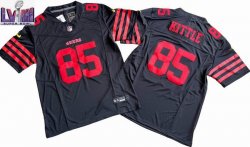 San Francisco 49ers 85# George Kittle black Nike Vapor F.U.S.E. Limited Jersey