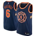 Nike New York Knicks #6 Kristaps Porzingis blue basketball jersey-LC