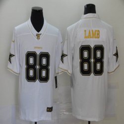 Nike Dallas Cowboys #88 CeeDee Lamb white gold Color Rush Limited Jersey-BD