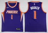 Nike Phoenix Suns #1 Devin Booker purple NBA basketball Jerseys-LT