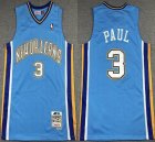 New Orleans Hornets 3# Chris Paul skyblue throwback nba jerseys-XD