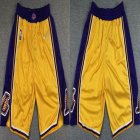 Nike Los Angeles Lakers yellow nba shorts with 75th -XD