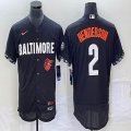 Nike Baltimore Orioles #2 Gunnar Henderson black Flexbase Authentic Collection Jersey -BD 02