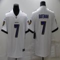 Nike Baltimore Ravens #7 Bashod Bateman white Color Rush Limited Jersey