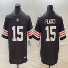 Nike Cleveland Browns #15 Joe Flacco brown Color Rush Limited Jersey