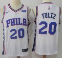 Nike Philadelphia 76ers Markelle Fultz #20 white basketball Jersey