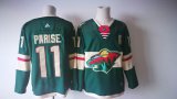 Adidas Minnesota Wild #11 Zach Parise green NHL Jersey A patch