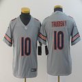 Youth Nike Chicago Bears #10 Mitchell Trubisky gray NFL Jersey Inverted version