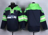 Nike Seattle Seahawks blank green blue nfl Hooded Sweatshirt