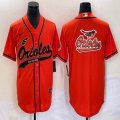 Nike Baltimore Orioles Blank orange majestic baseball jersey Joint name-BD 02