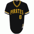 Pittsburgh Pirates 8# Willie Stargell Throwback black jersey