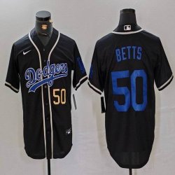 Nike Los Angeles Dodgers #50 Mookie Betts black majestic baseball Jerseys Joint name -BD 05