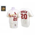 St.Louis Cardinals 20 Brock Cream MLB Jerseys