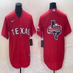 Nike Texas Rangers Blank red majestic baseball jerseys champions patch