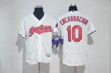 2017 Cleveland Indians #10 Edwin Encarnacion white Flexbase Authentic Collection Jersey