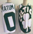 Boston Celtics #0 Jayson Tatum white green NBA basketball jersey-LT