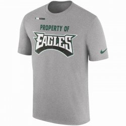 Men\'s Philadelphia Eagles Nike Heather Gray Sideline Property Of Facility T-Shirt