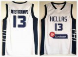 Dwayne Hellas #13 Giannis Antetokounmpo white college basketball jerseys