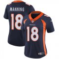 Women Nike Denver Broncos 18 Peyton Manning blue Color Rush Limited Jersey