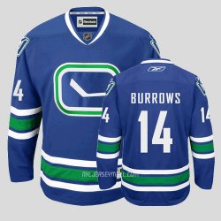 NHL Vancouver Canucks #14 BURROWS Blue Jersey