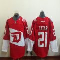 New Detroit Red Wings #21 Tomas Tatar red ice hockey jersey