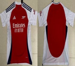 2024-2025 Arsenal Club thailand version red white soccer jerseys home