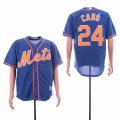 New York Mets #24 Robinson Cano Blue majestic baseball jersey-sg