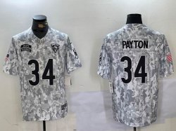 Chicago Bears #34 Walter Payton Nike Arctic Camo 2024 Salute to Service Limited Jersey