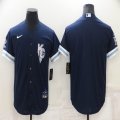 Nike Kansas City Royals blank blue majestic baseball jerseys City Version-BD