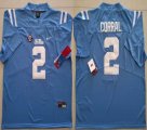 Ole Miss Rebels Matt Corral #2 Corral skyblue College football jersey-LM