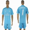 2016-2017 Real Madrid CASILLAS #1 goalkeeper skyblue soccer jerseys