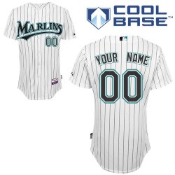 Florida Marlins Personalized custom White MLB Jersey