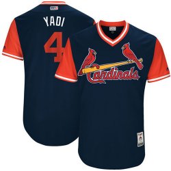 St.Louis Cardinals #4 Yadi blue classic baseball Jerseys