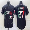 Nike Houston Astros #27 Jose Altuve black red green baseball jerseys-BD