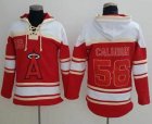 Anaheim Angels #56 Kole Calhoun red baseball Hooded Sweatshirt