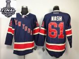 2014 stanley cup Rangers Rick Nash 61# Blue NHL Jersey