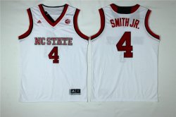 NC State Wolfpack Dennis Smith Jr. 4 College Basketball Jersey - white