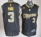 Adidas Los Angeles Clippers #3 Chris Paul Black limited NBA Jerseys