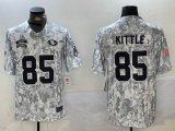 San Francisco 49ers #85 George Kittle Nike Arctic Camo 2024 Salute to Service Limited Jersey