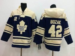 Toronto Maple Leafs #42 Tyler Bozak Blue NHL Hooded Sweatshirt