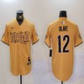 New Orleans Saints #12 Chris Olave yellow baseball jerseys Joint Name