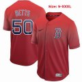 Nike Boston Red Sox #50 Mookie Betts red drift baseball jersey