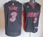 2013 Adidas Miami Heat #3 Dwyane Wade Black NBA Jerseys