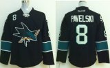 2014 reebok San Jose Sharks 8 PAVELSKI black nhl Jersey