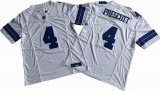 Dallas Cowboys 4# Dak Prescott white Nike Vapor F.U.S.E. Limited Jersey 03