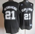 2013 Adidas San Antonio Spurs #21 Big Fundamental Black NBA Jerseys