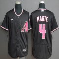 Arizona Diamondback #4 Ketel Marte Black Flexbase Authentic Collection Jersey-WL