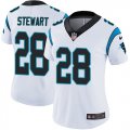 Women Panthers #28 Jonathan Stewart white nike Color Rush Limited Jersey